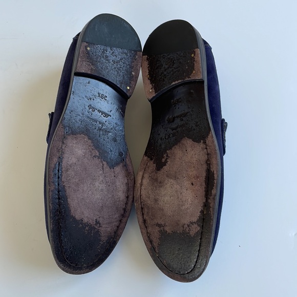 Jimmy Choo Mens Blue Suede Loafers 39 1/2 - Picture 15 of 15